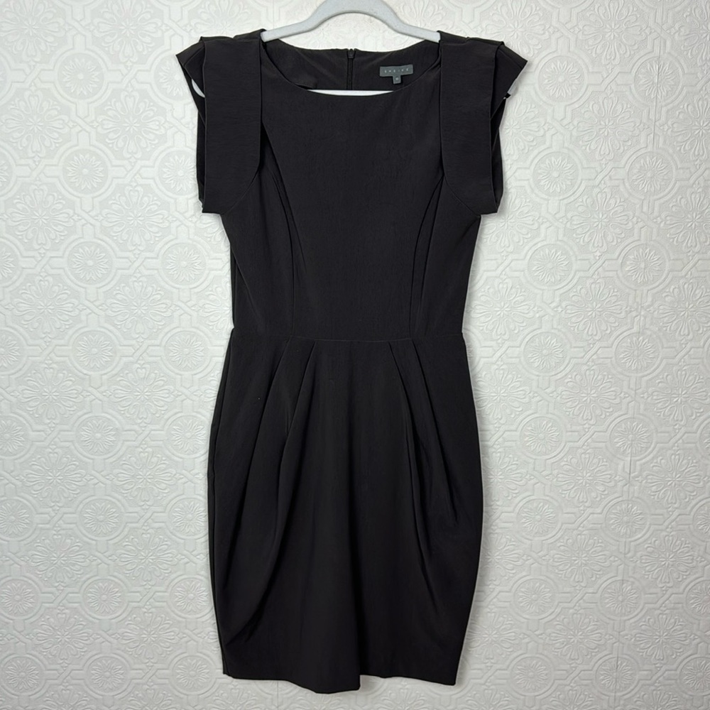 Sheikeβ Sleeveless Dress Unique Charcoal Cocktail a stretchy Charcoal Taupe